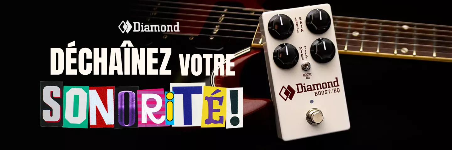 Augmentez l’intensité avec le nouveau suramplificateur Diamond à égalisation.